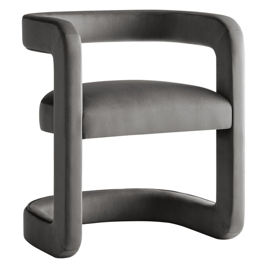 Winslow Barrel Performance Velvet Dining Chair  by Modway EEI-7052-STG
