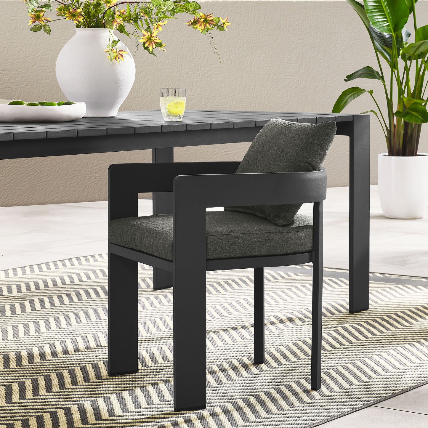 Tahoe Outdoor Patio Aluminum Dining Chair by Modway