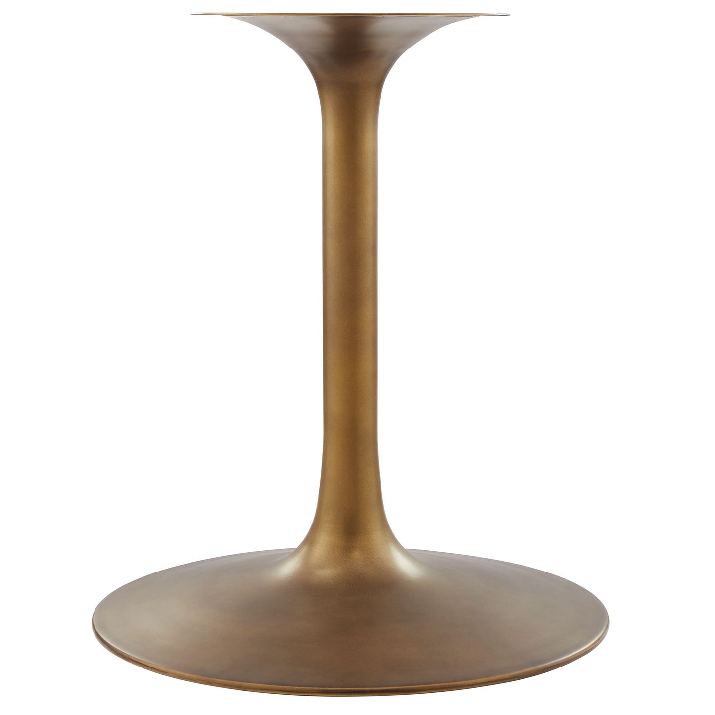 Lippa 60" Round Pedestal Solid Wood and Metal Dining Table by Modway