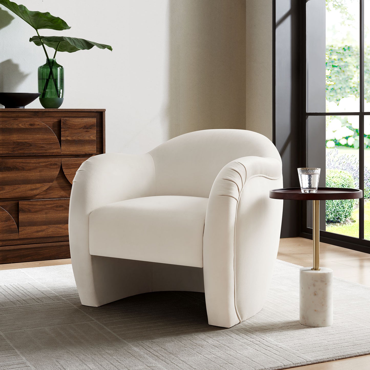 Compose Performance Velvet Swivel and Accent Chair by Modway