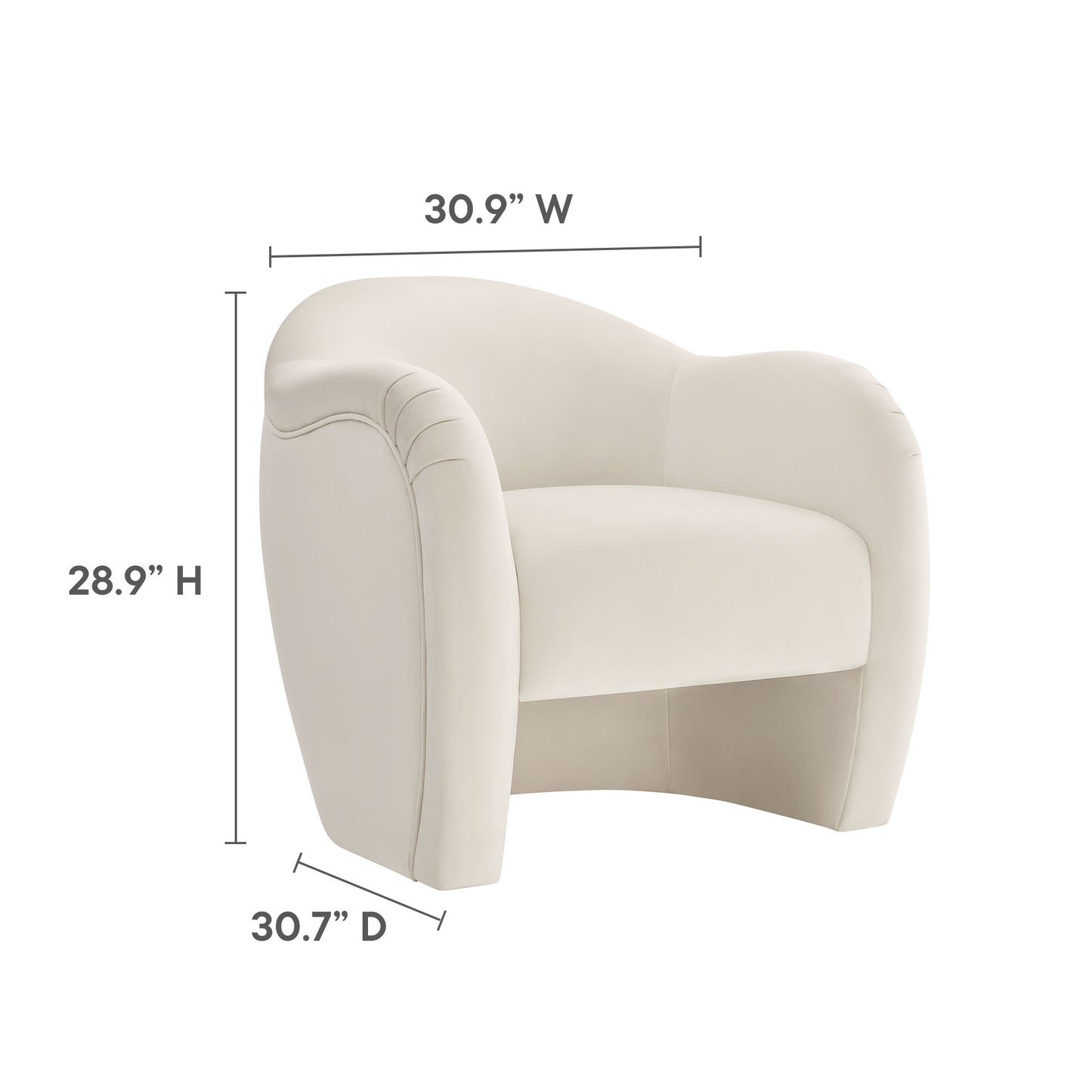 Compose Performance Velvet Swivel and Accent Chair by Modway