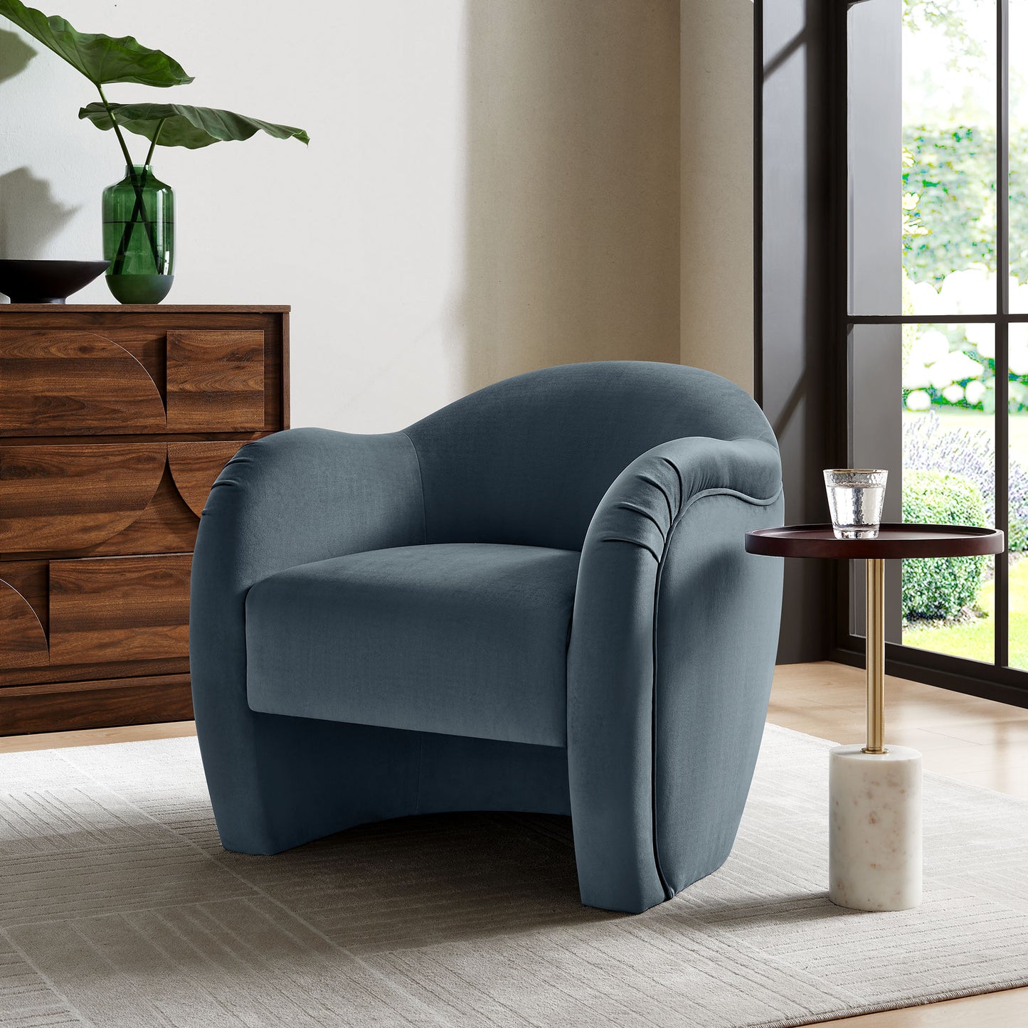 Compose Performance Velvet Swivel and Accent Chair by Modway