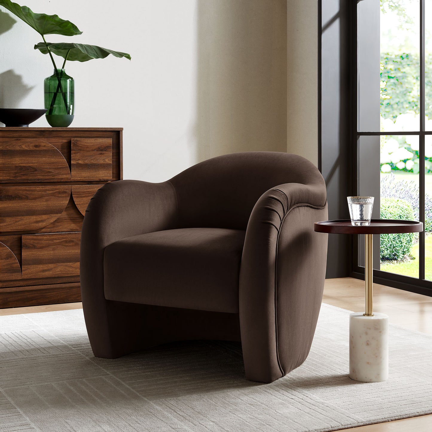 Compose Performance Velvet Swivel and Accent Chair by Modway