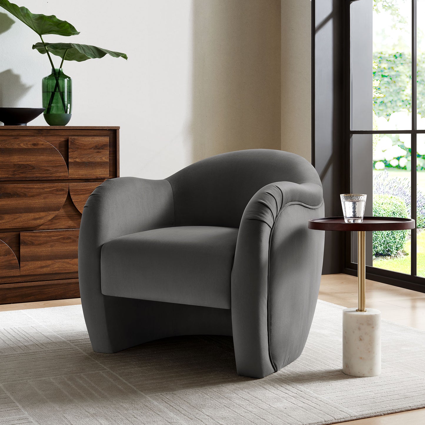 Compose Performance Velvet Swivel and Accent Chair by Modway