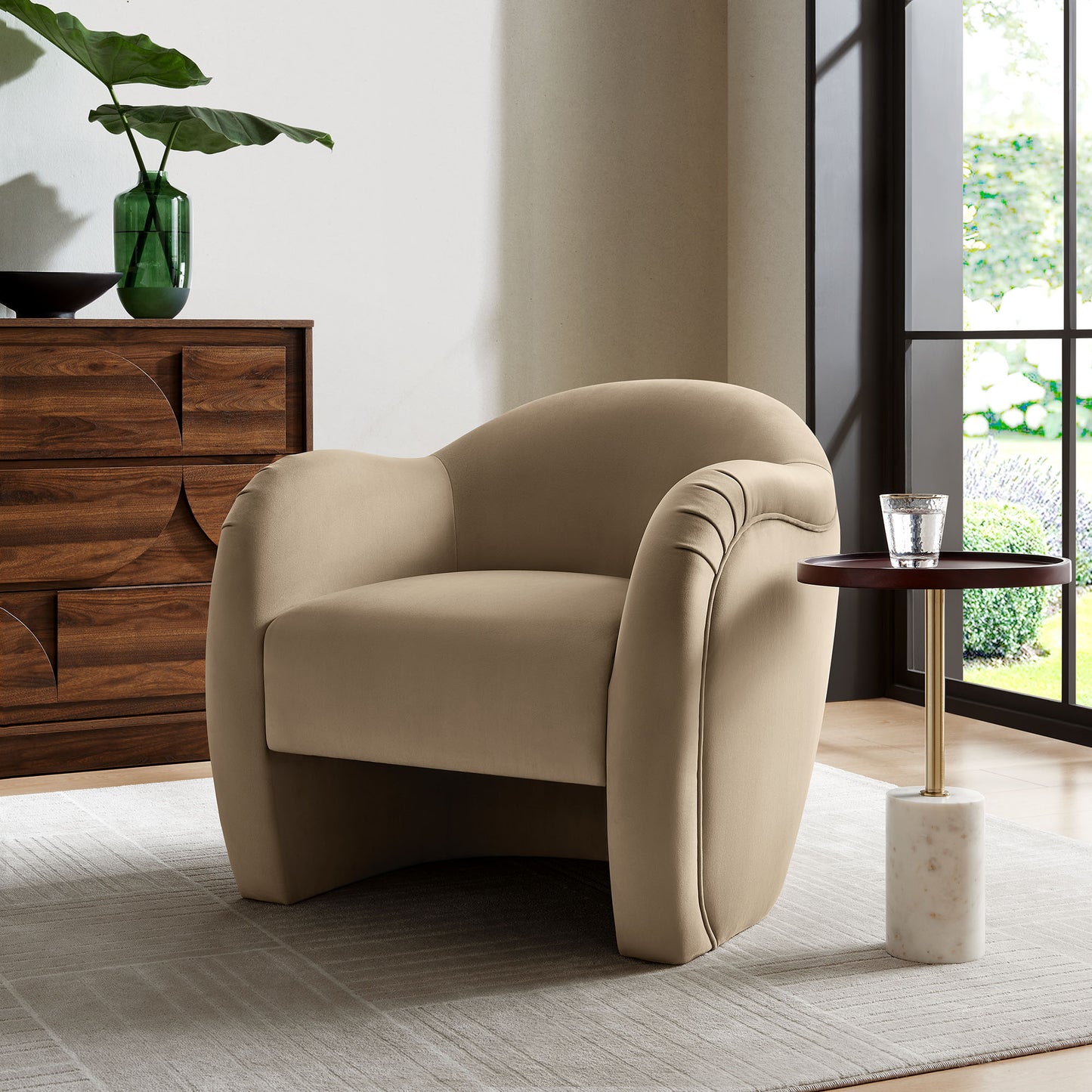Compose Performance Velvet Swivel and Accent Chair by Modway