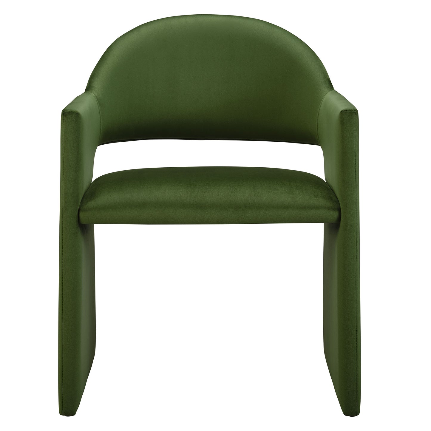 Talia Upholstered Fabric and Performance Velvet Dining Armchair by Modway