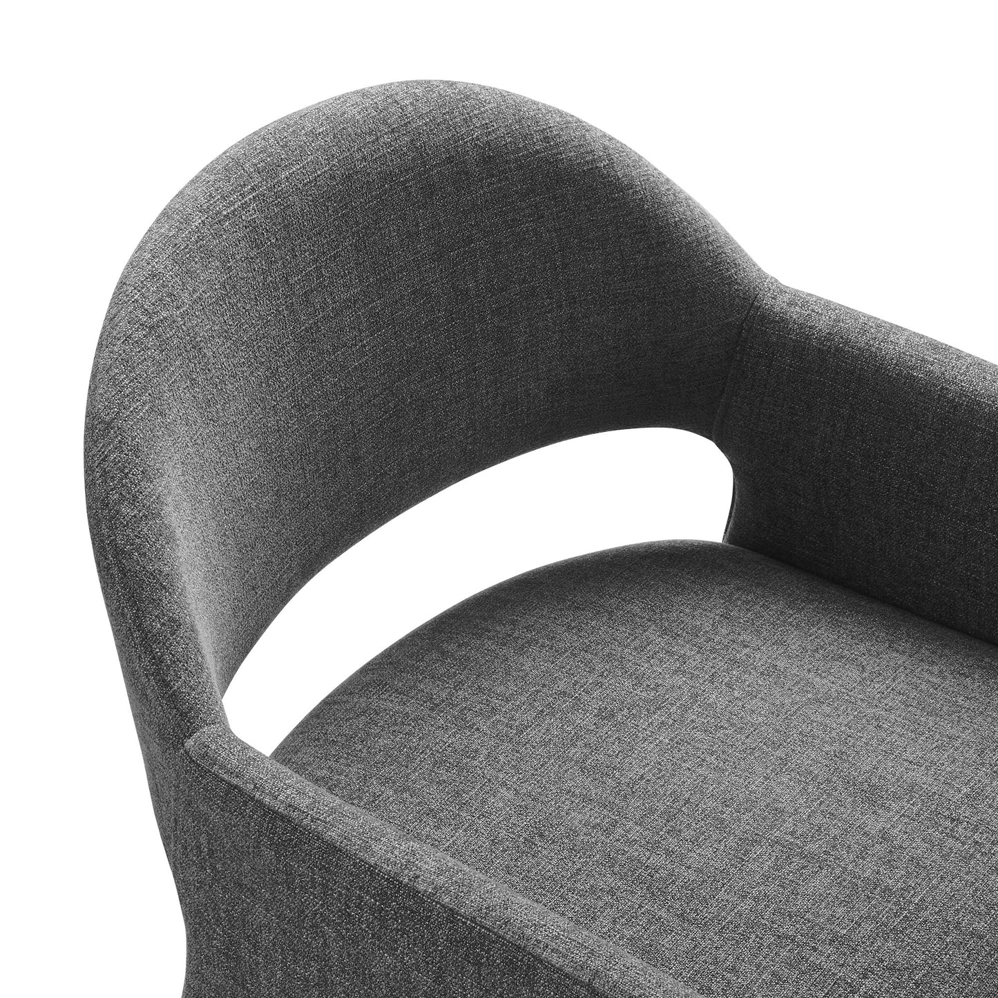 Talia Upholstered Fabric and Performance Velvet Dining Armchair by Modway
