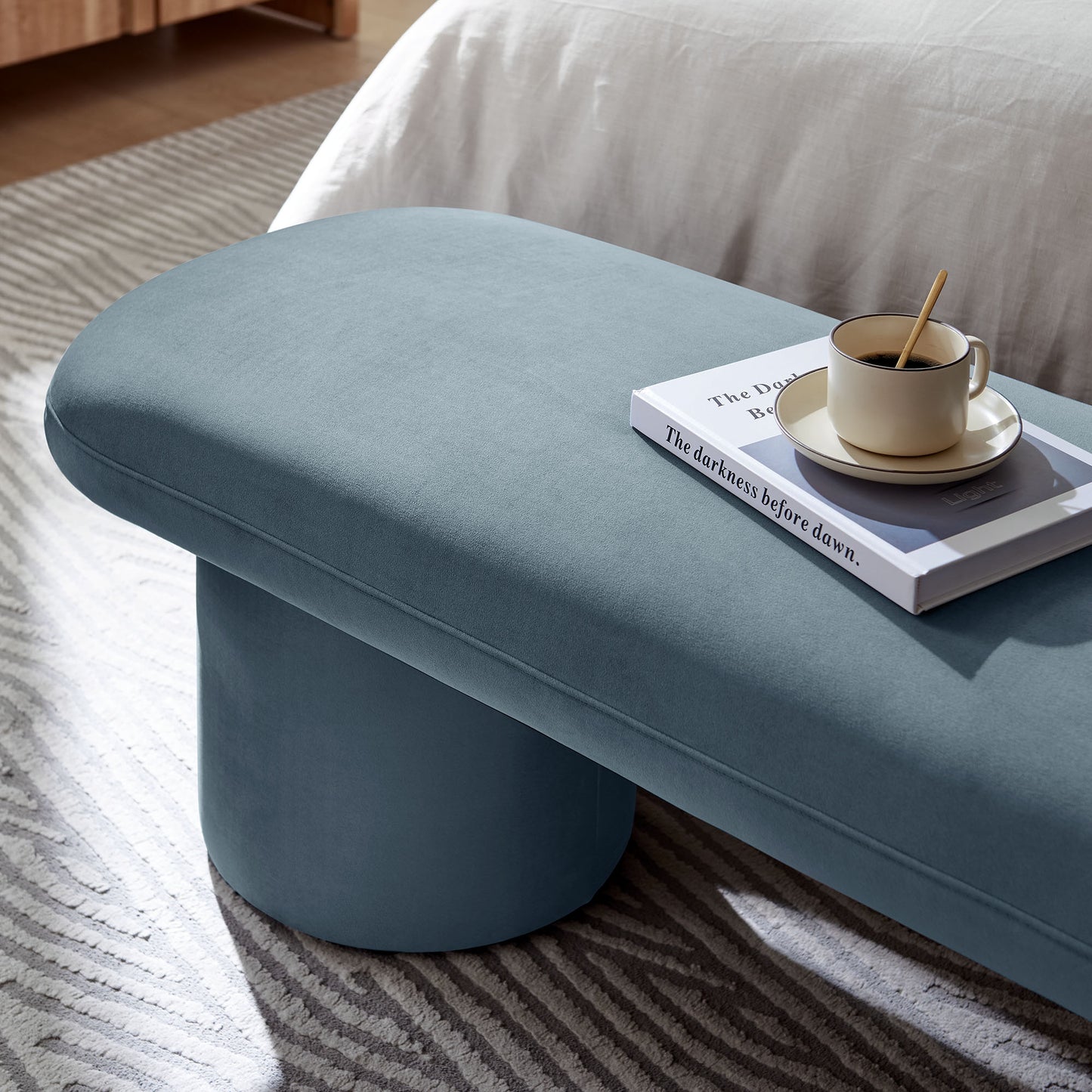 Orla Performance Velvet Bench by Modway EEI-7083-CAB