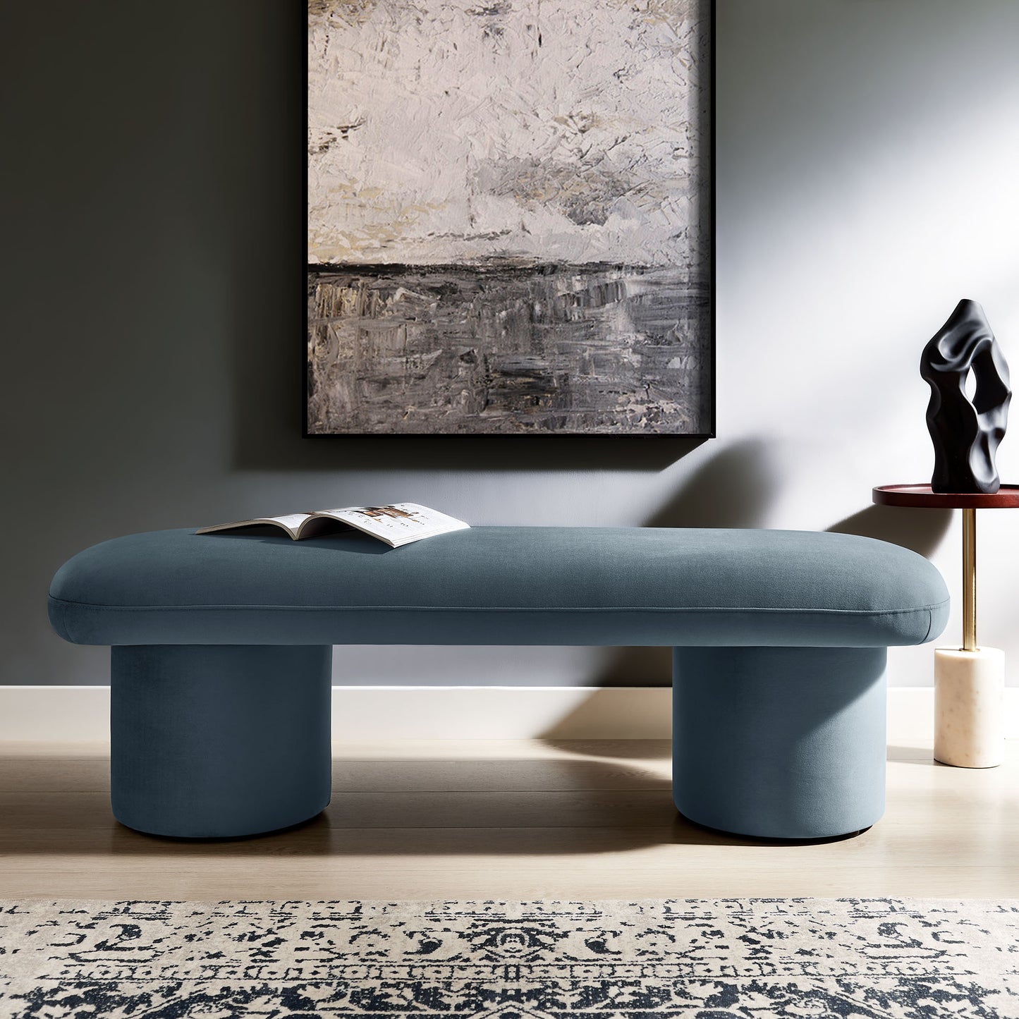 Orla Performance Velvet Bench by Modway EEI-7083-CAB
