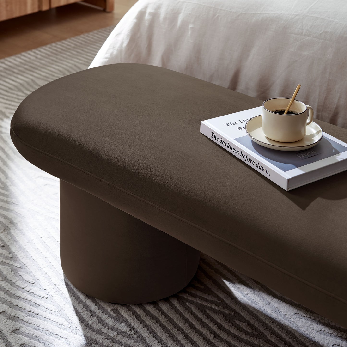 Orla Performance Velvet Bench by Modway EEI-7083-CHB