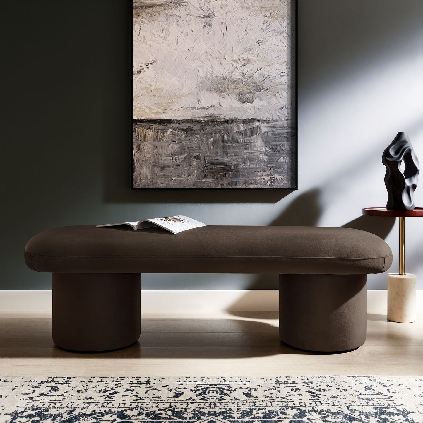 Orla Performance Velvet Bench by Modway EEI-7083-CHB