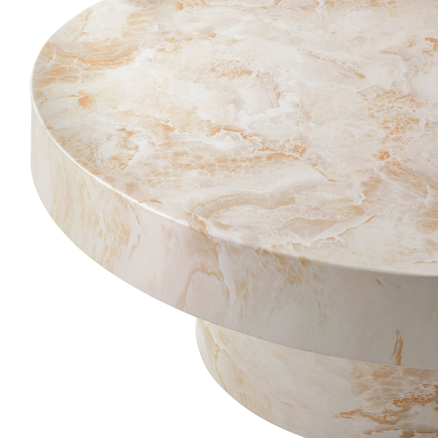 Argos and Alora Indoor - Outdoor Patio Concrete Round Coffee Table by Modway