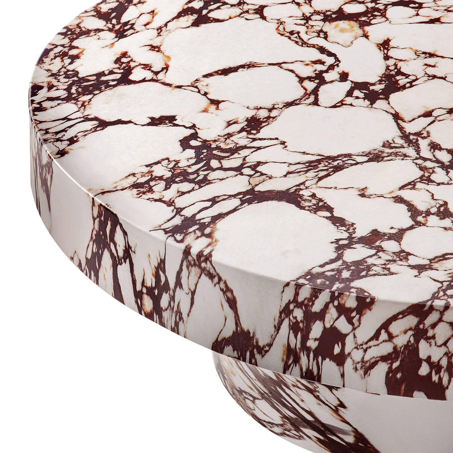 Argos and Alora Indoor - Outdoor Patio Concrete Round Coffee Table by Modway