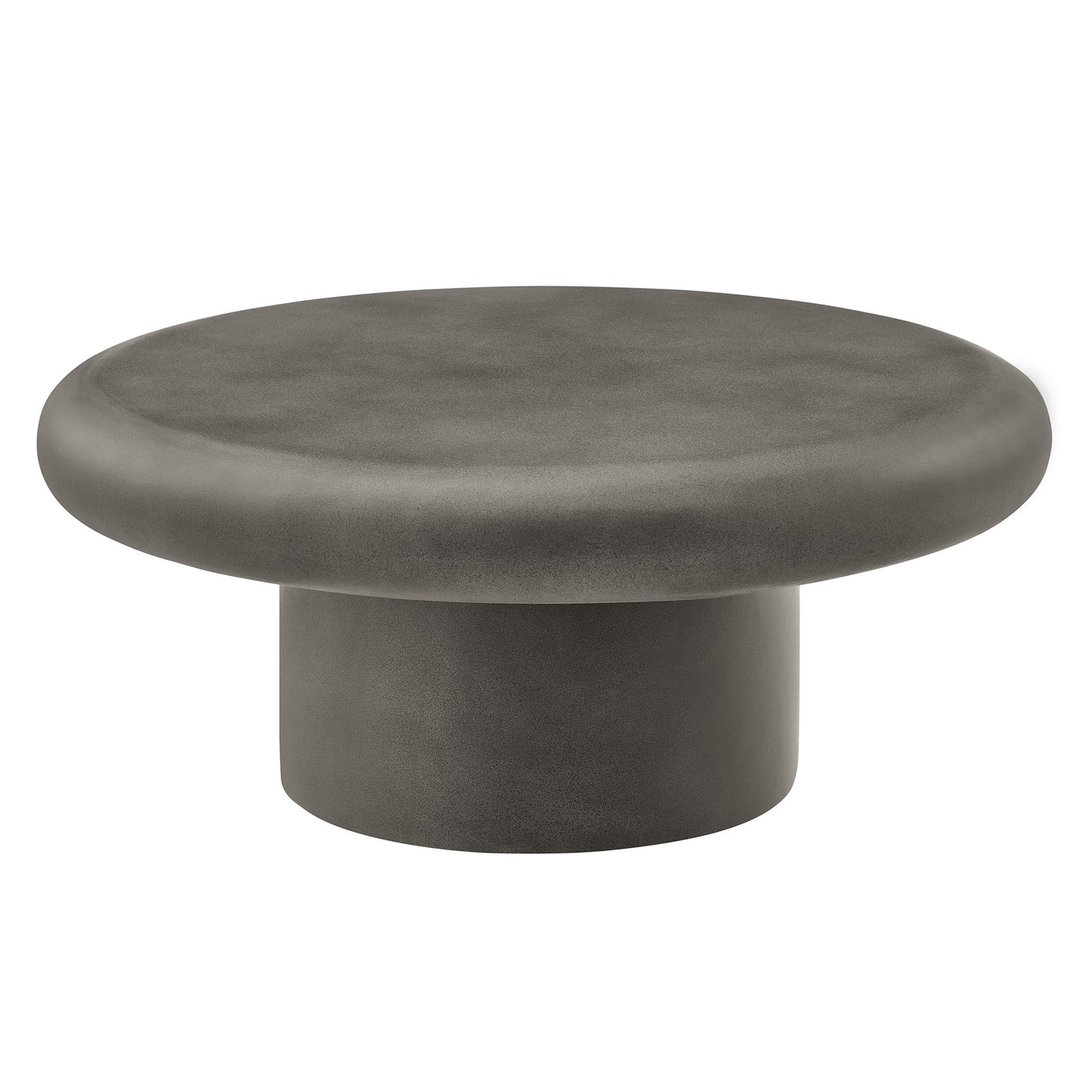 Argos and Alora Indoor - Outdoor Patio Concrete Round Coffee Table by Modway