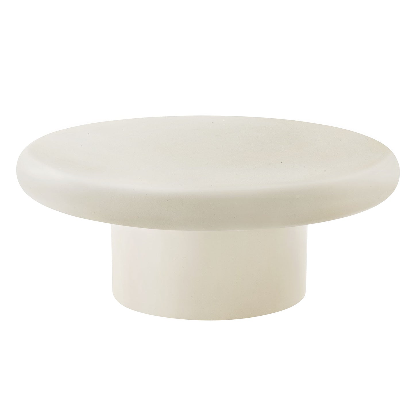 Argos and Alora Indoor - Outdoor Patio Concrete Round Coffee Table by Modway