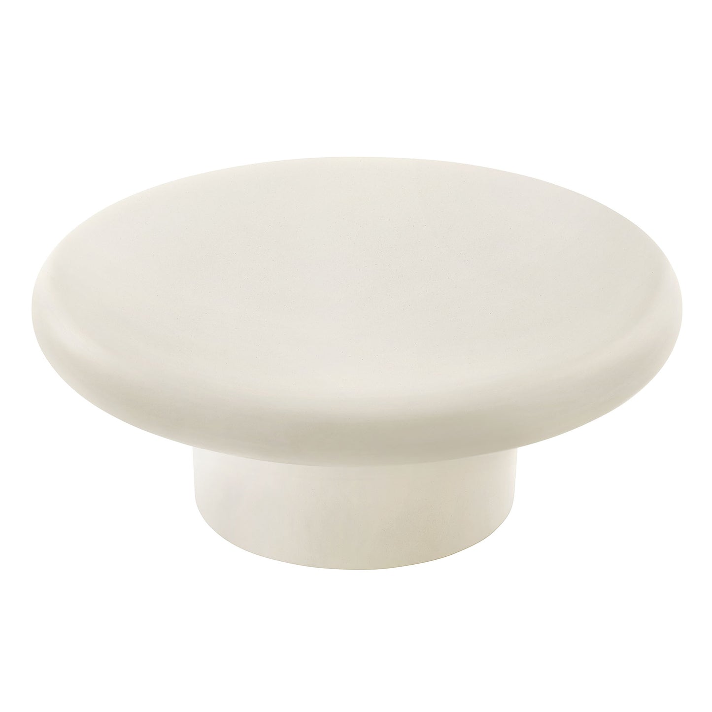 Argos and Alora Indoor - Outdoor Patio Concrete Round Coffee Table by Modway