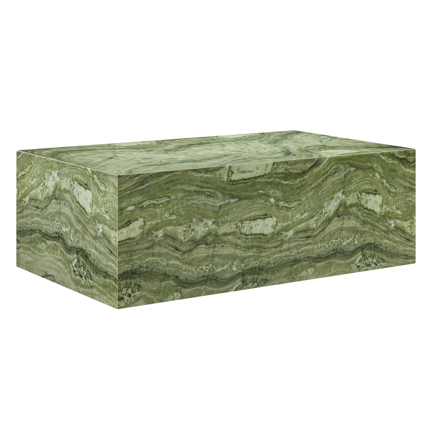 Jordana Square Plinth Indoor - Outdoor Patio Concrete Coffee Table by Modway