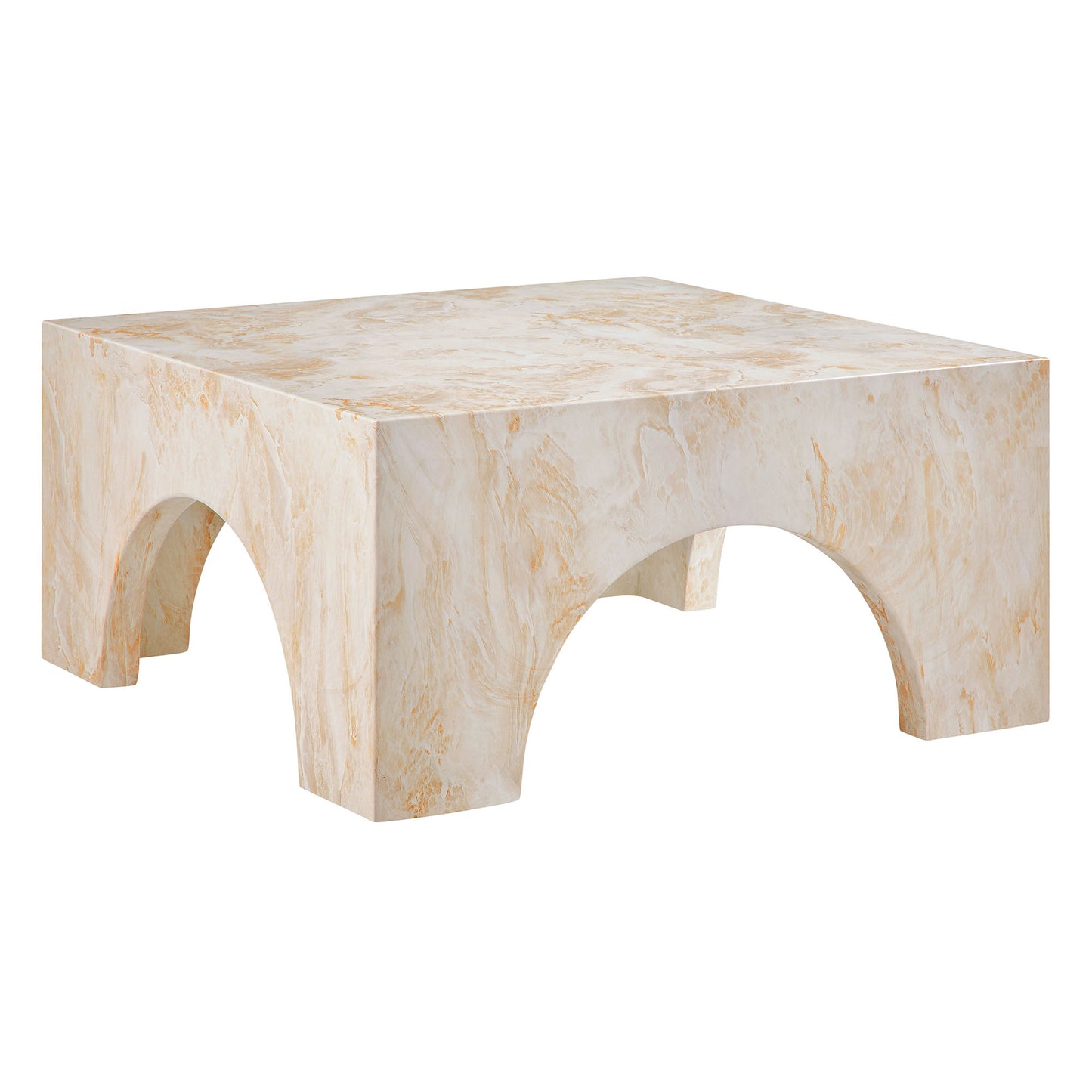 Valen Indoor - Outdoor Patio Arched Concrete Coffee Table by Modway EEI-7097