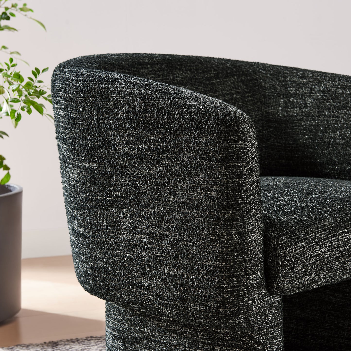 Muse Boucle Fabric Barrel Accent Chair by Modway EEI-7100-CHA