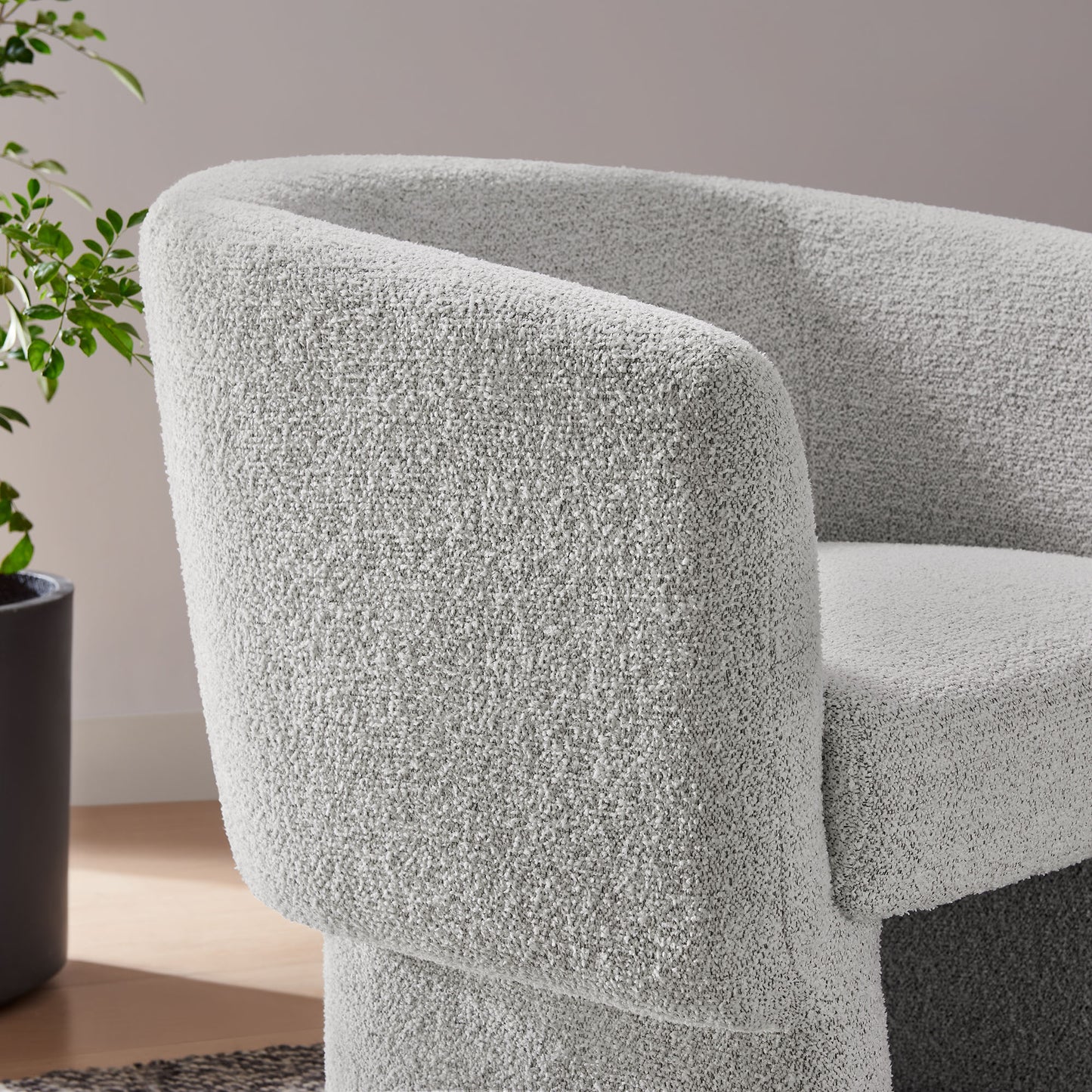 Muse Boucle Fabric Barrel Accent Chair by Modway EEI-7100-NPT