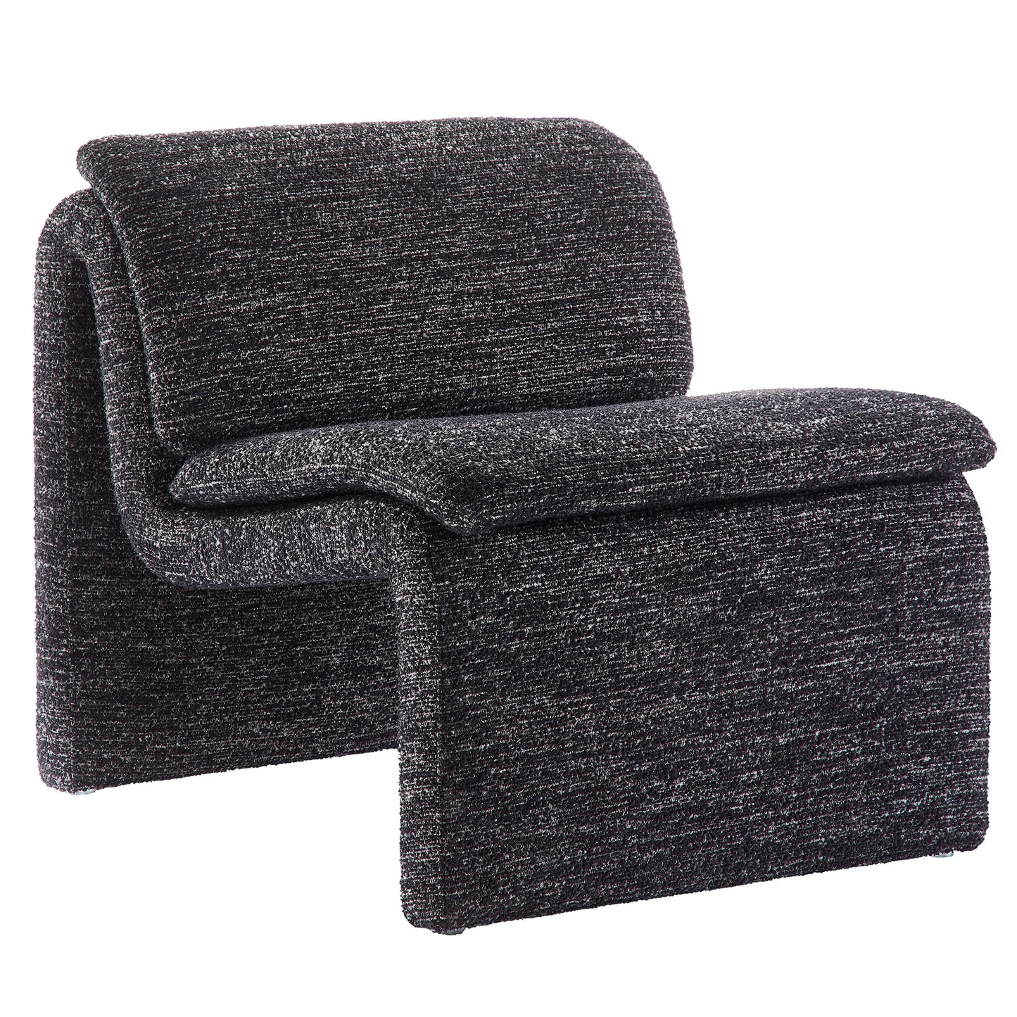Lume Boucle Upholstered Armless Accent Chair by Modway