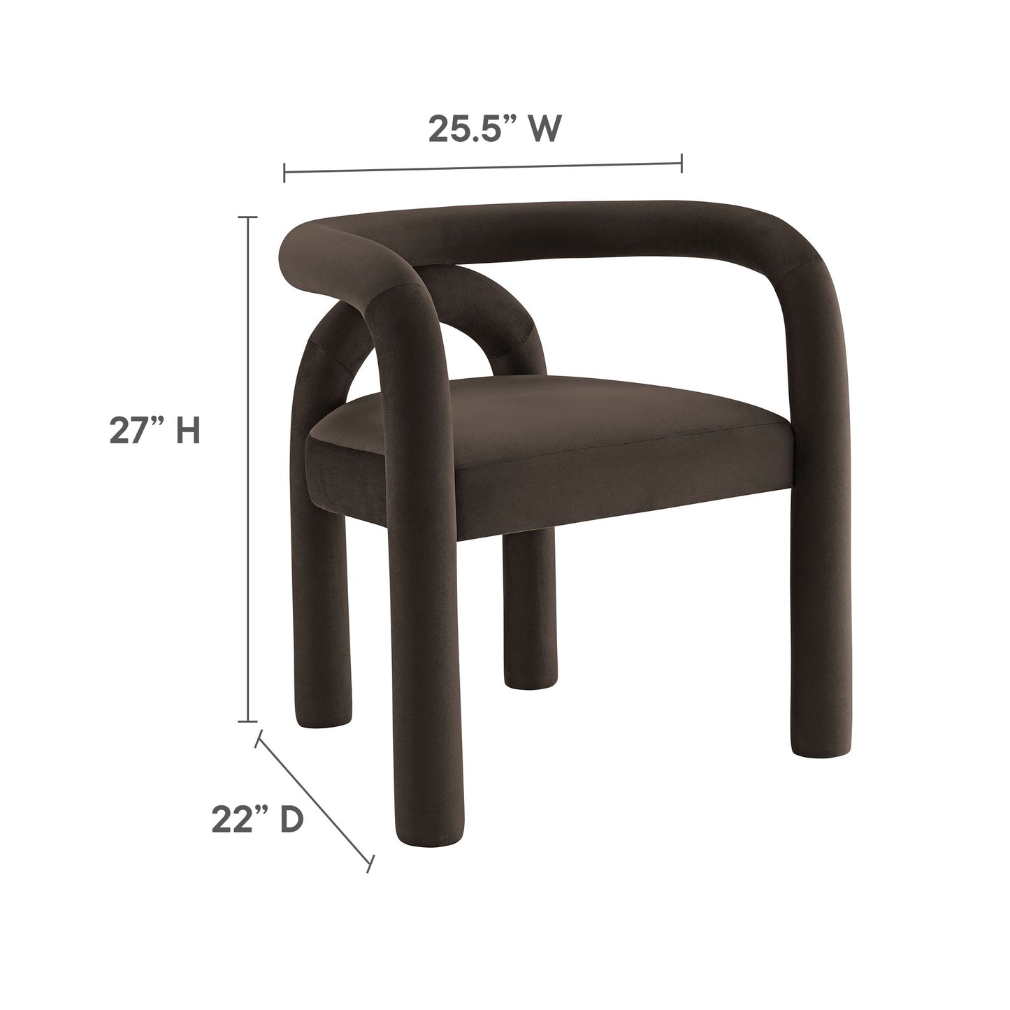 Astrid Performance Velvet Dining Chair by Modway EEI-7104-COA
