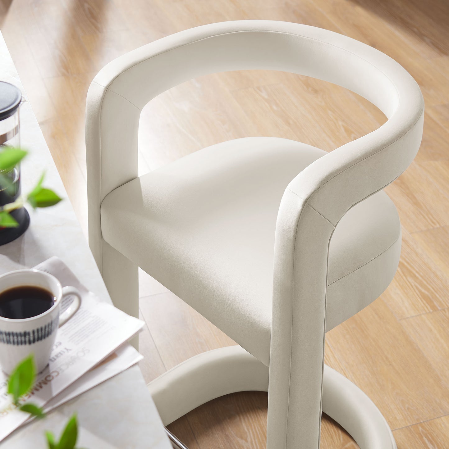 Winslow Performance Velvet Bar and Counter Stool by Modway