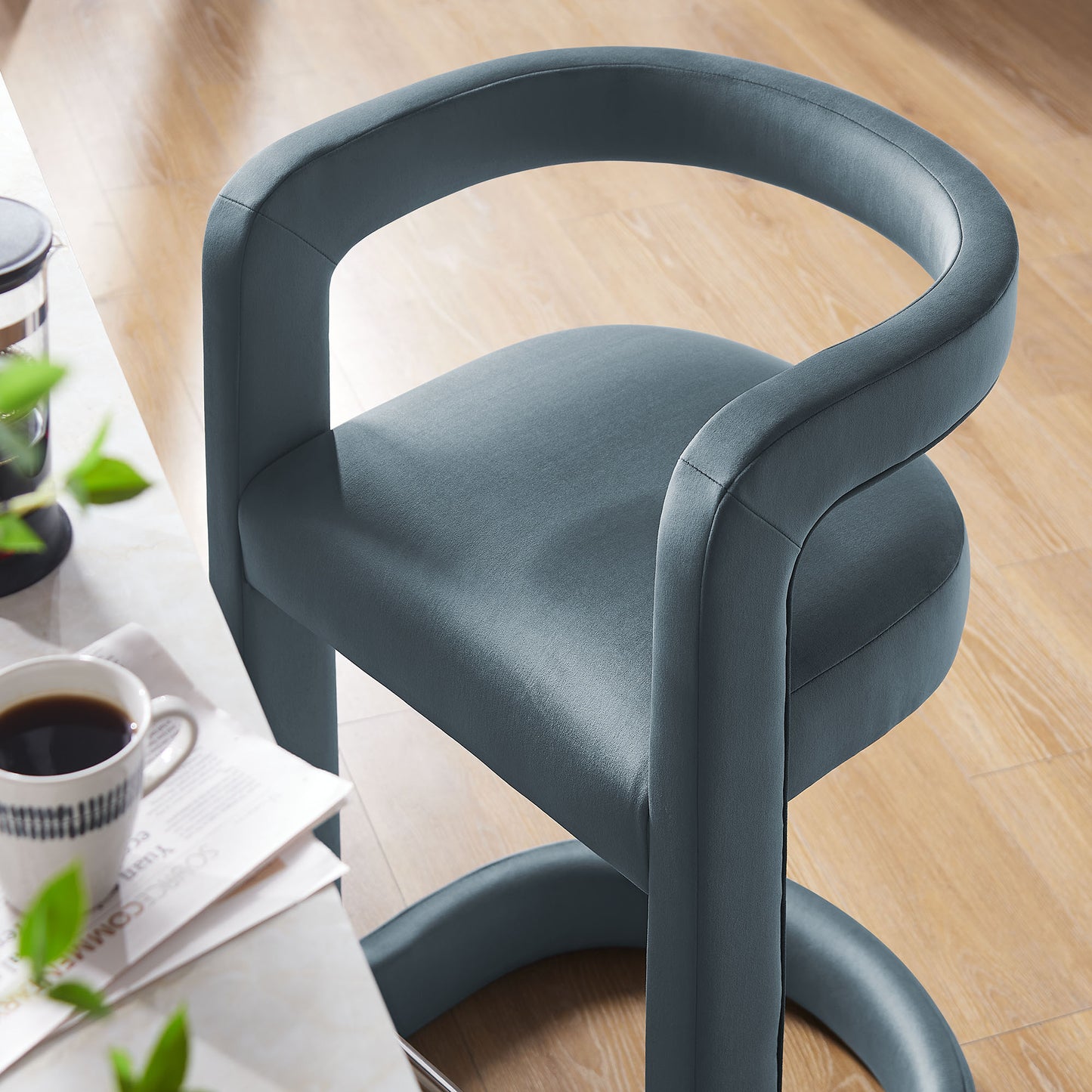 Winslow Performance Velvet Bar and Counter Stool by Modway