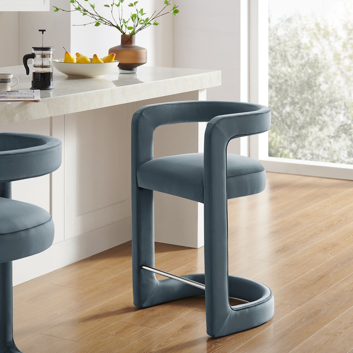 Winslow Performance Velvet Bar and Counter Stool by Modway