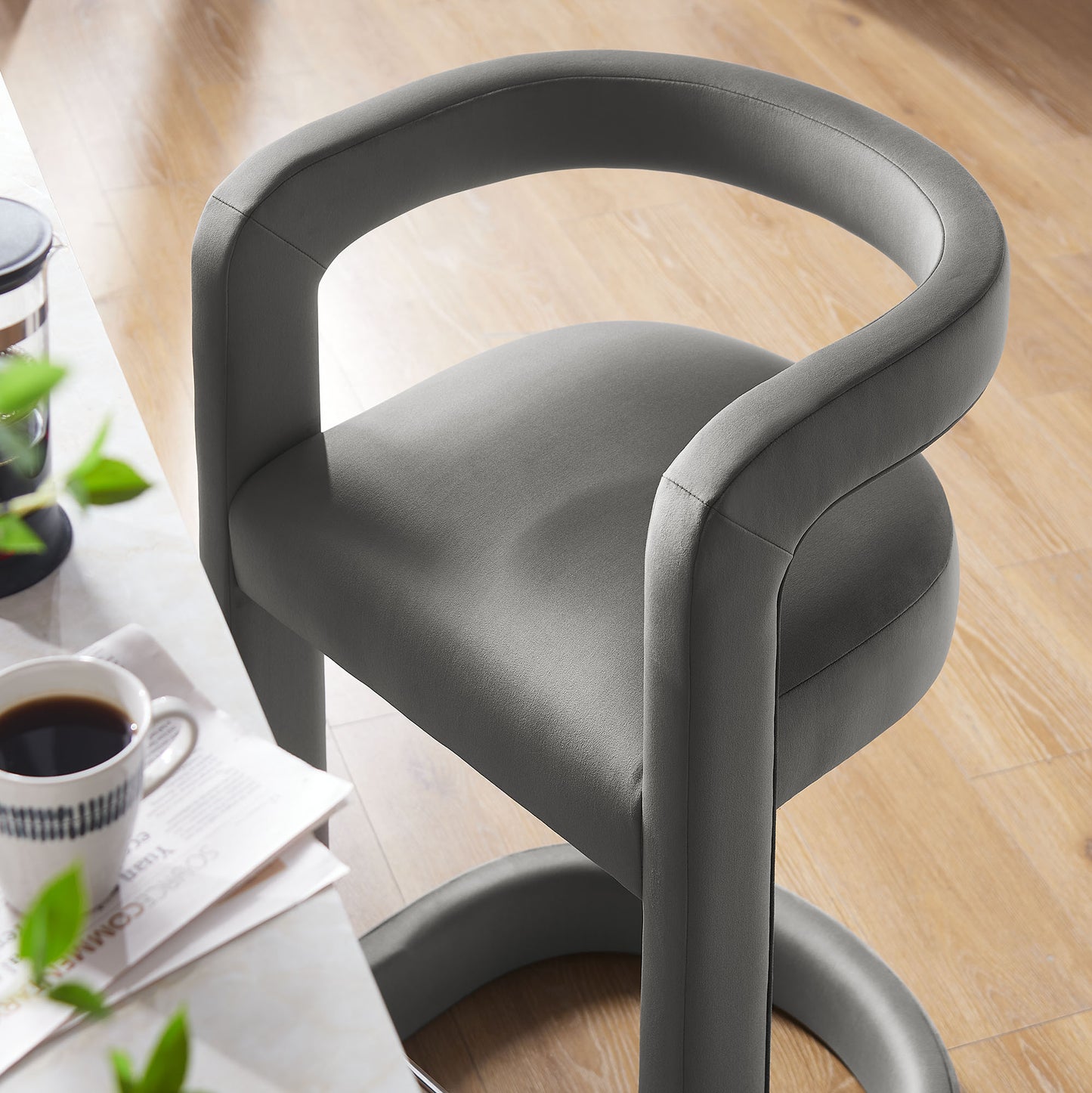 Winslow Performance Velvet Bar and Counter Stool by Modway