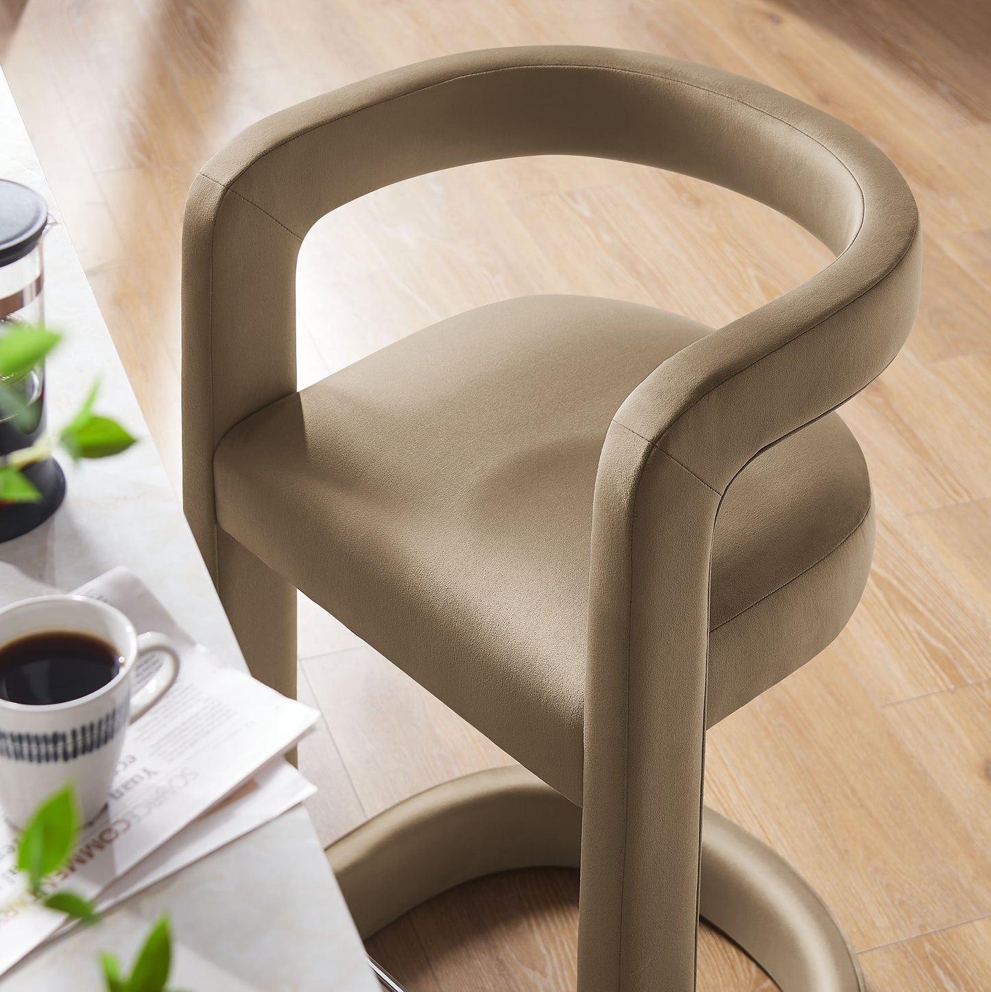 Winslow Performance Velvet Bar and Counter Stool by Modway