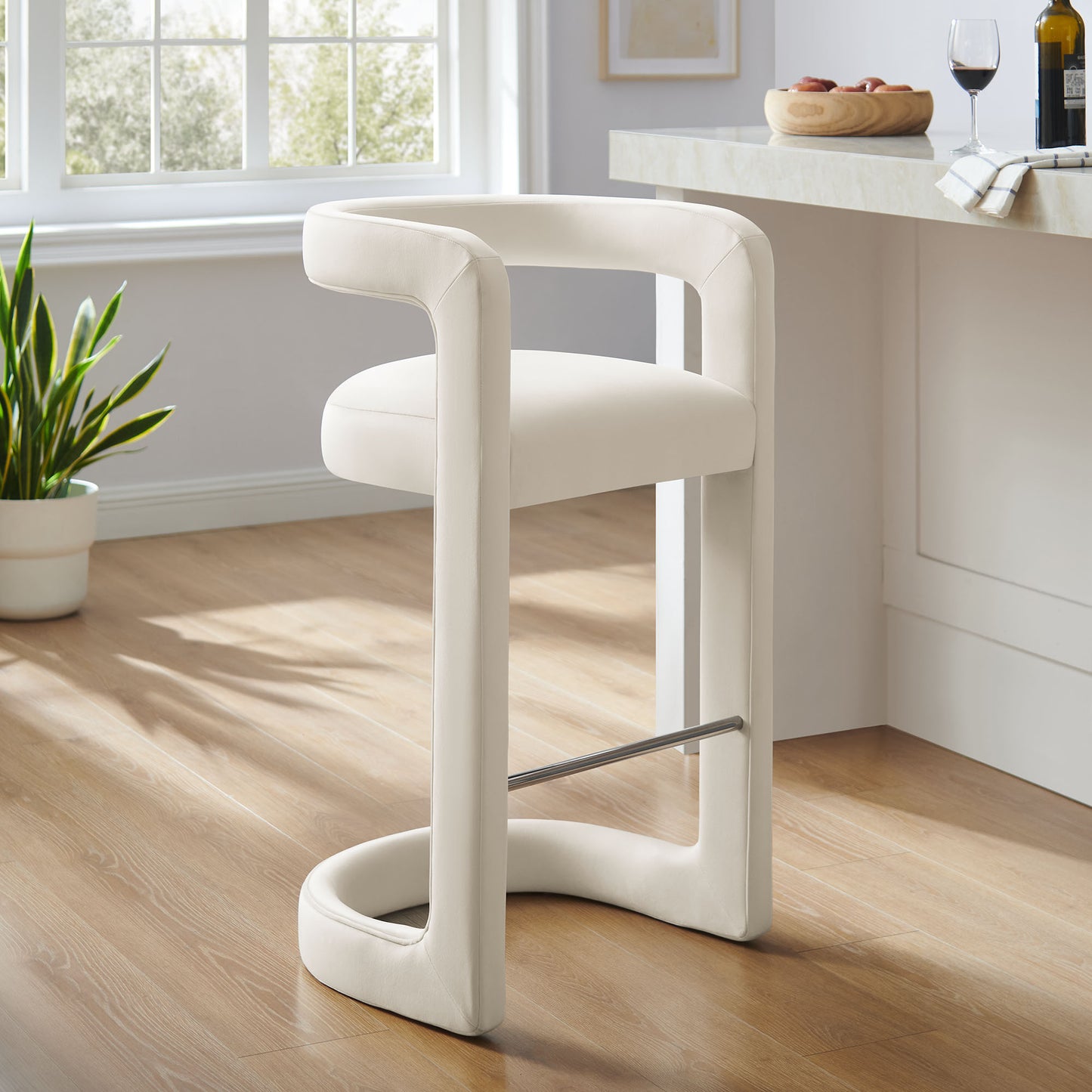 Winslow Performance Velvet Bar and Counter Stool by Modway