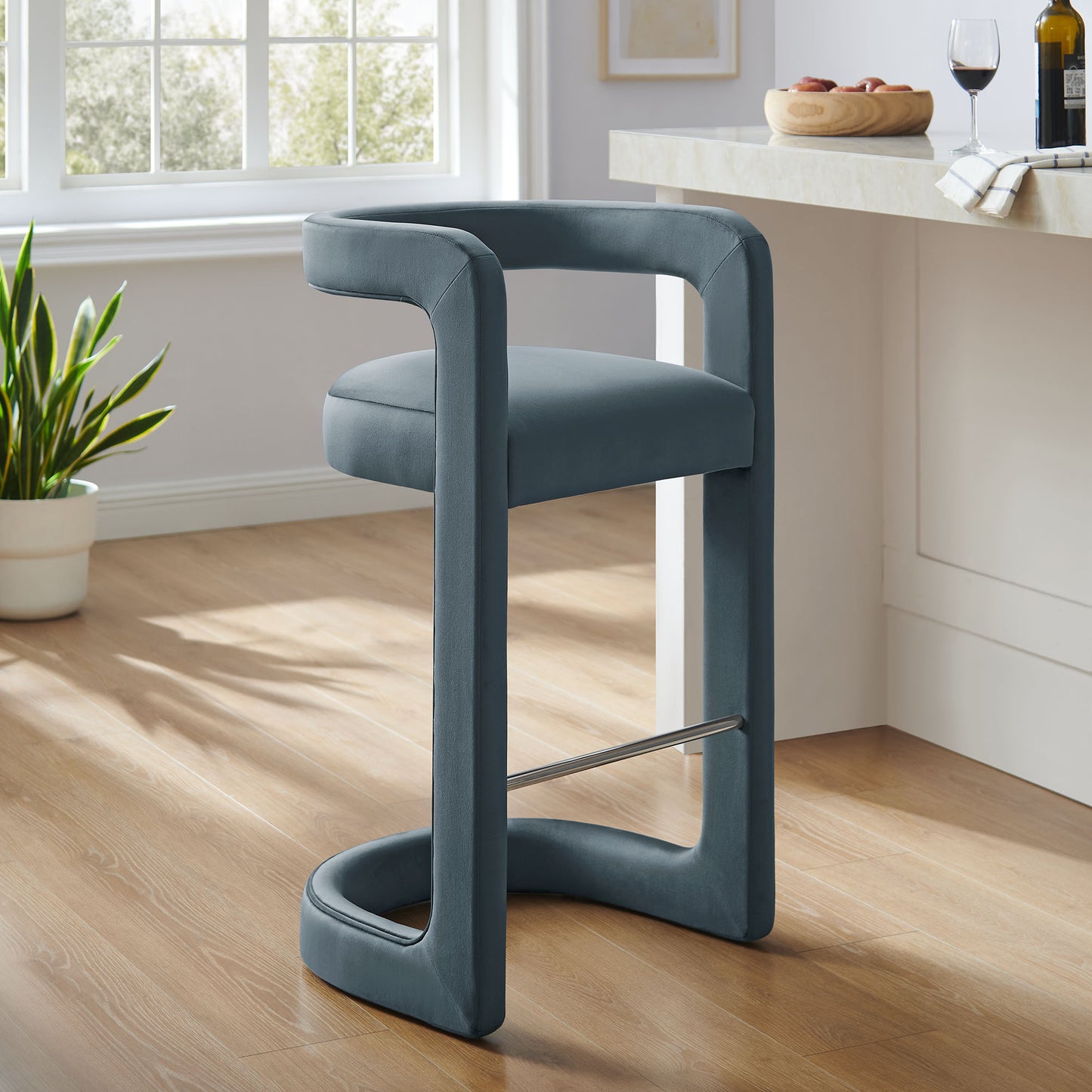 Winslow Performance Velvet Bar and Counter Stool by Modway