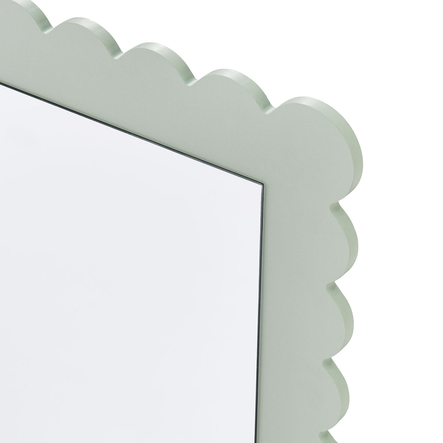 Emmeline Scalloped Rectangle Wall Mirror by Modway EEI-7116-SGE