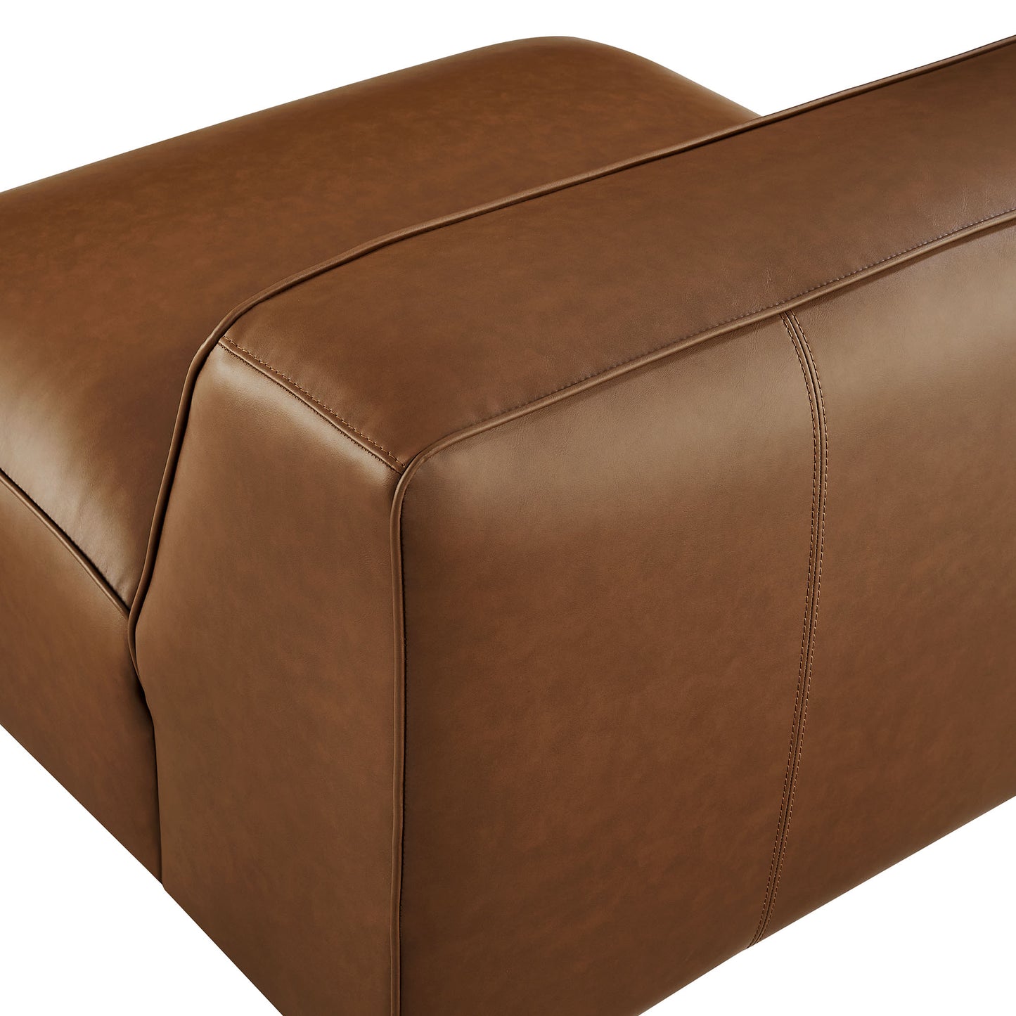 Auren Upholstered Vegan Leather Modular Armless Chair by Modway EEI-7121-COF