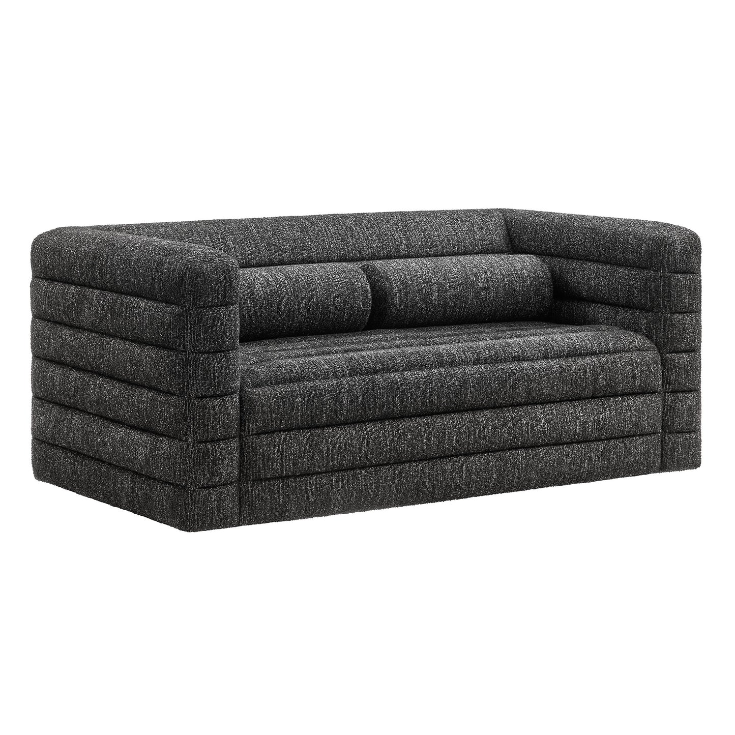 Relle Channel Tufted Boucle Upholstered Loveseat by Modway