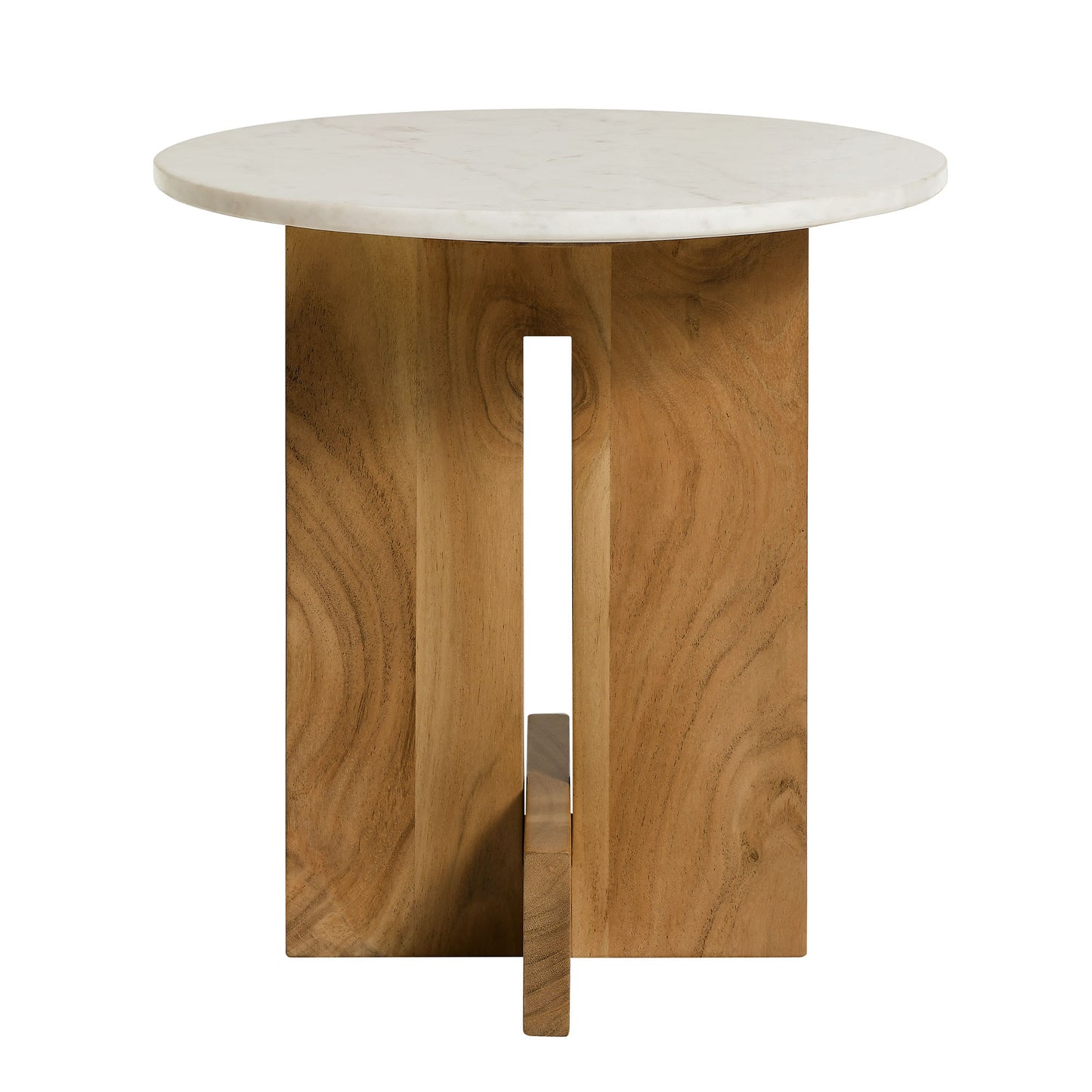 Tarin Acacia Wood and Marble Side Table by Modway EEI-7141-NAT