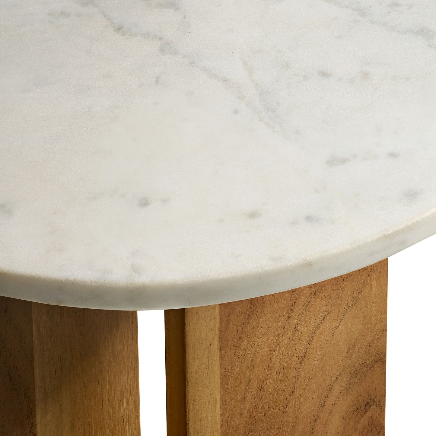 Tarin Acacia Wood and Marble Side Table by Modway EEI-7141-NAT
