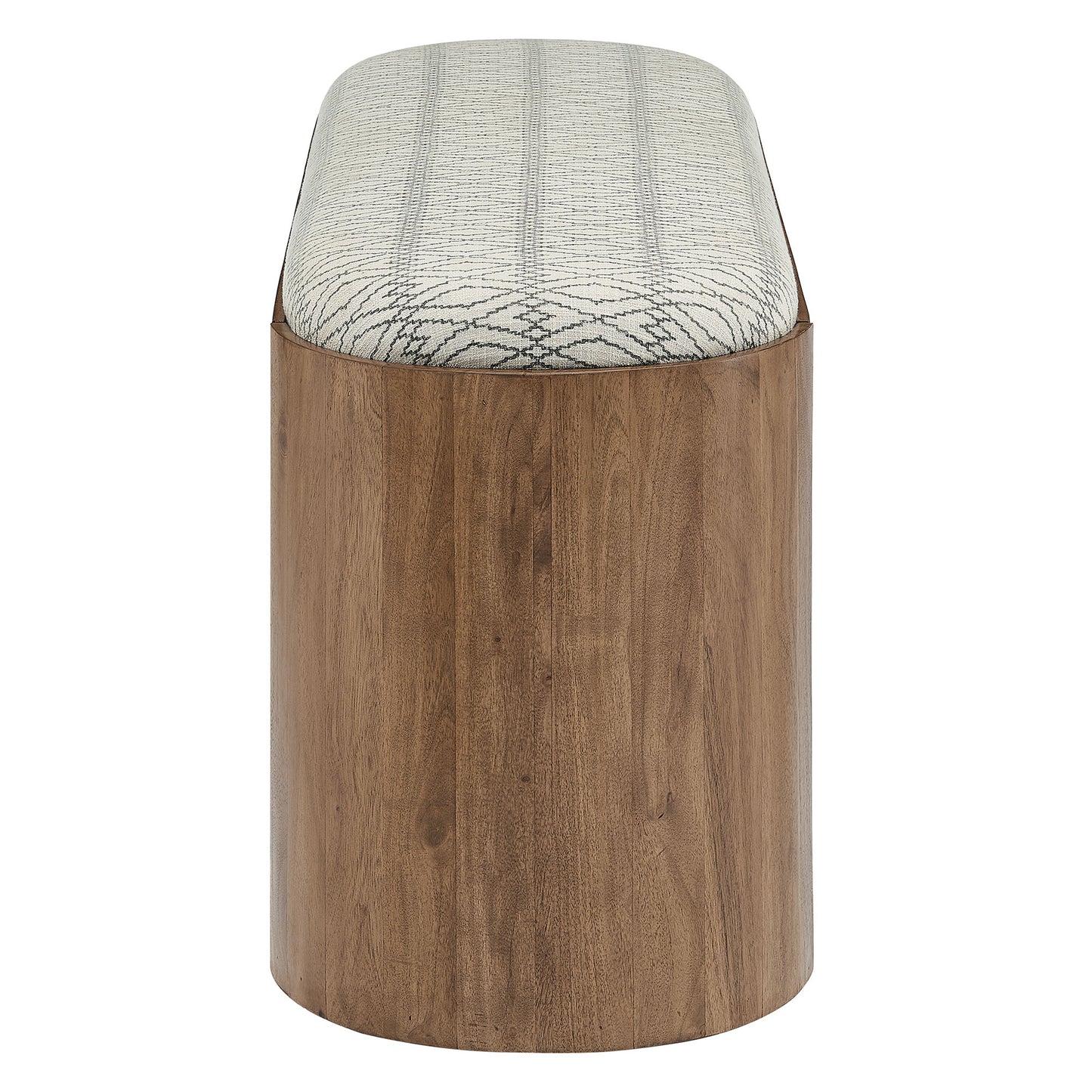 Ashby 45" Geometric Upholstered Bench by Modway EEI-7142-NAT-GEO