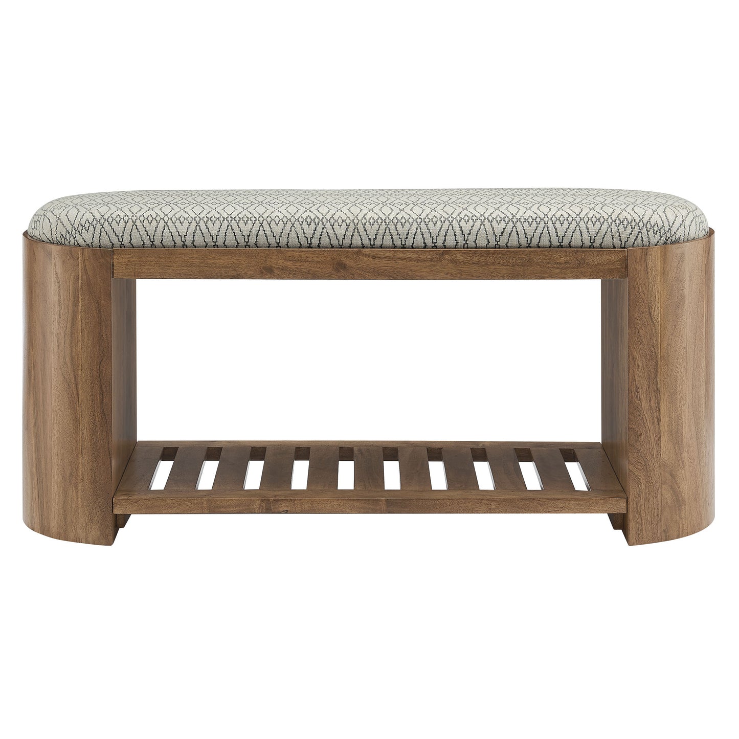 Ashby 45" Geometric Upholstered Bench by Modway EEI-7142-NAT-GEO