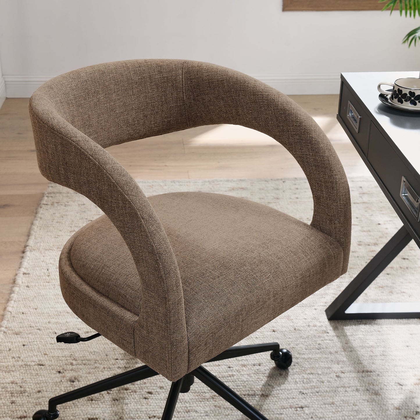 Pinnacle Vegan Leather and Upholstered Office Chair by Modway