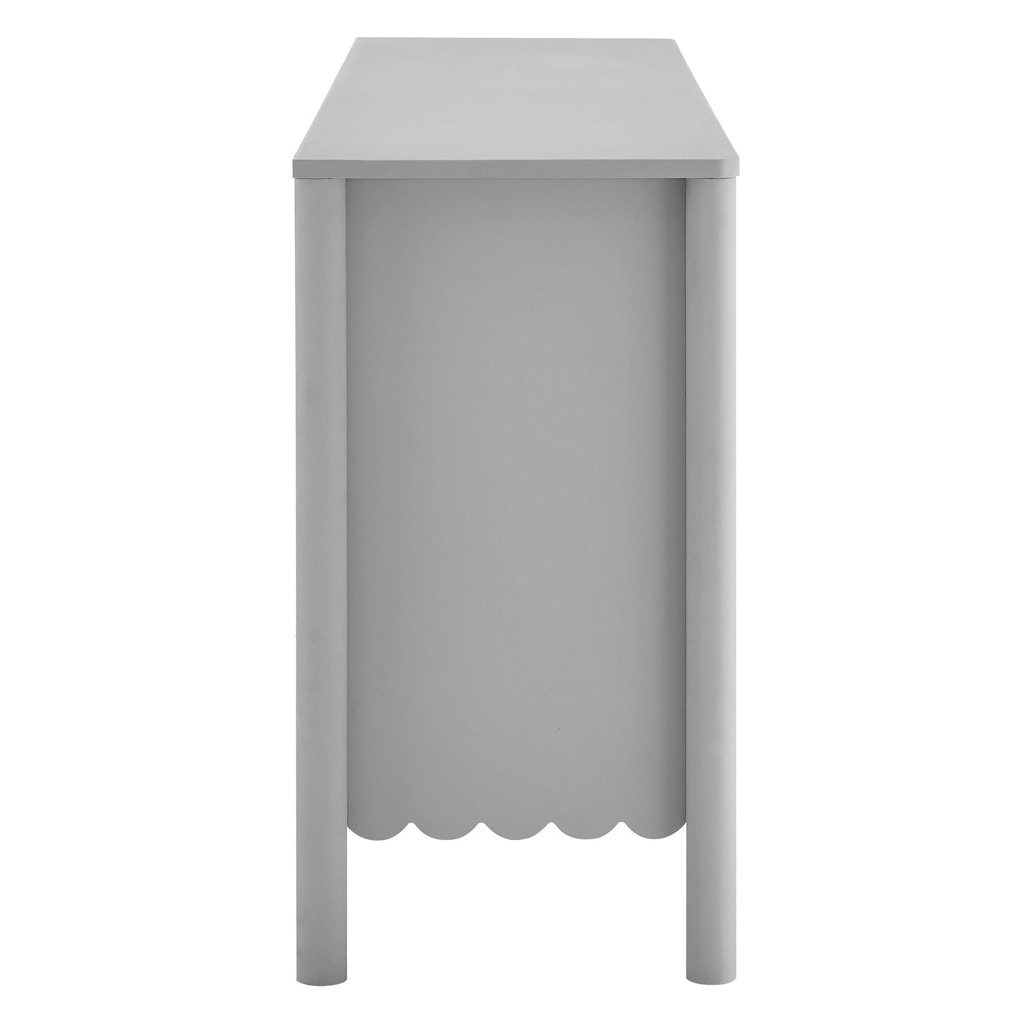 Emmeline 66" 4-Door Scalloped Sideboard Cabinet by Modway EEI-7153-LGR