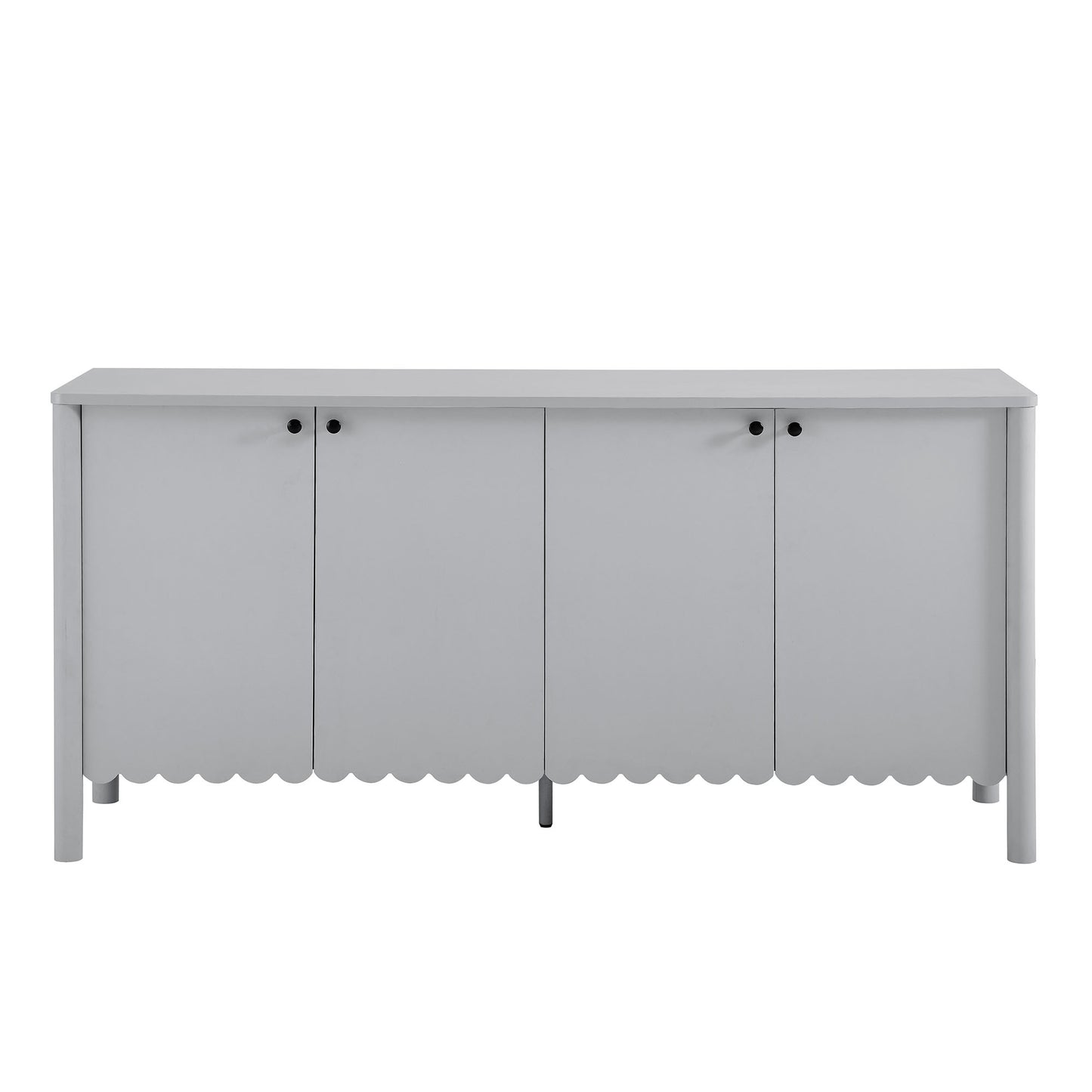 Emmeline 66" 4-Door Scalloped Sideboard Cabinet by Modway EEI-7153-LGR