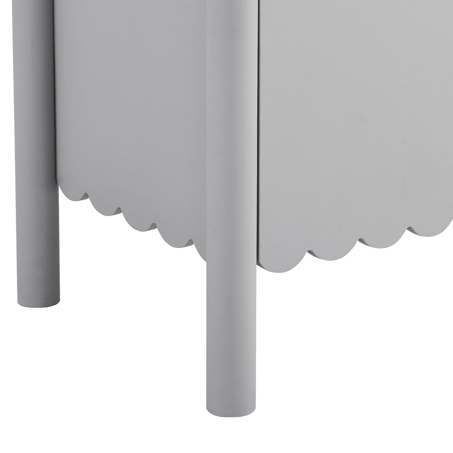 Emmeline 66" 4-Door Scalloped Sideboard Cabinet by Modway EEI-7153-LGR