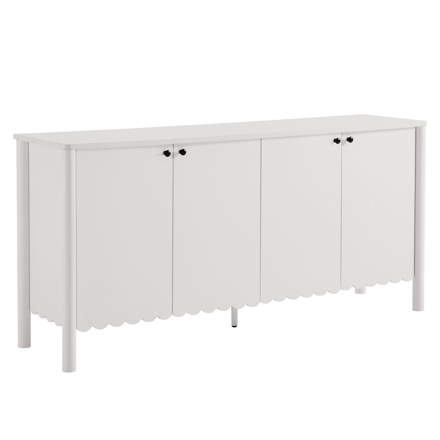 Emmeline 66" 4-Door Scalloped Sideboard Cabinet by Modway EEI-7153-WHI
