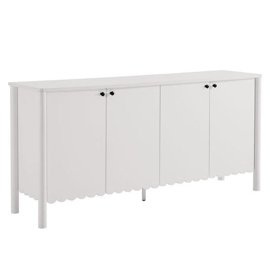 Emmeline 66" 4-Door Scalloped Sideboard Cabinet by Modway EEI-7153-WHI