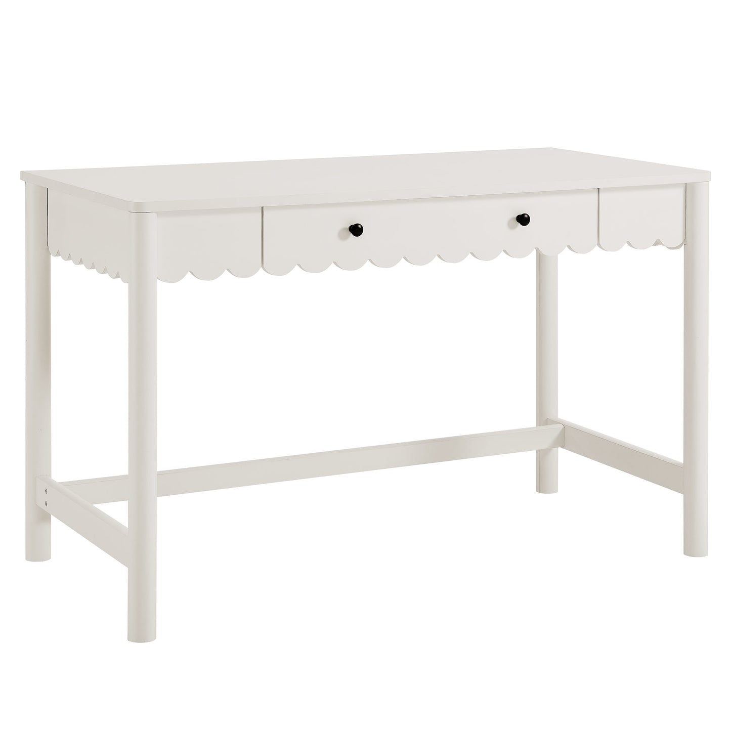 Emmeline 1-Drawer Scallop Writing Desk by Modway EEI-7155-WHI