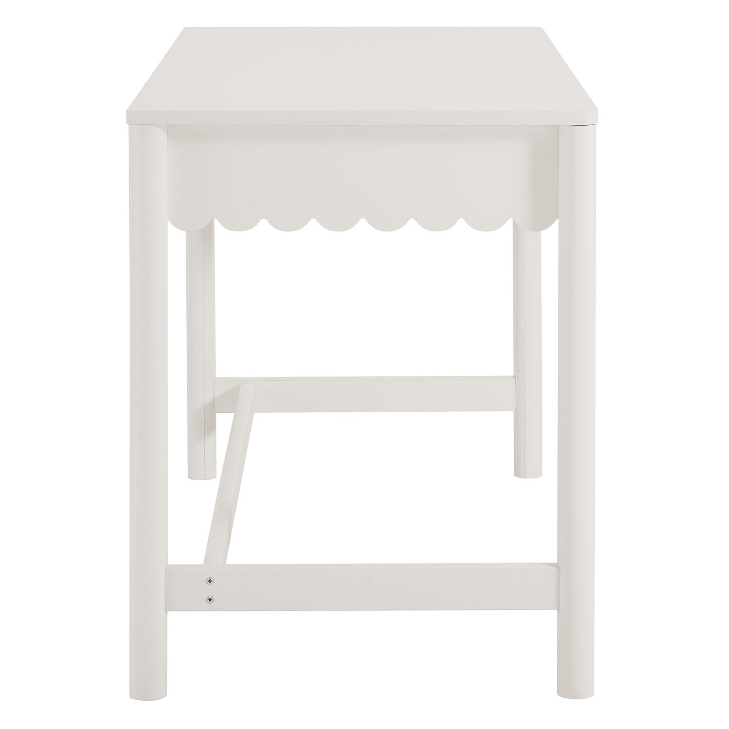 Emmeline 1-Drawer Scallop Writing Desk by Modway EEI-7155-WHI