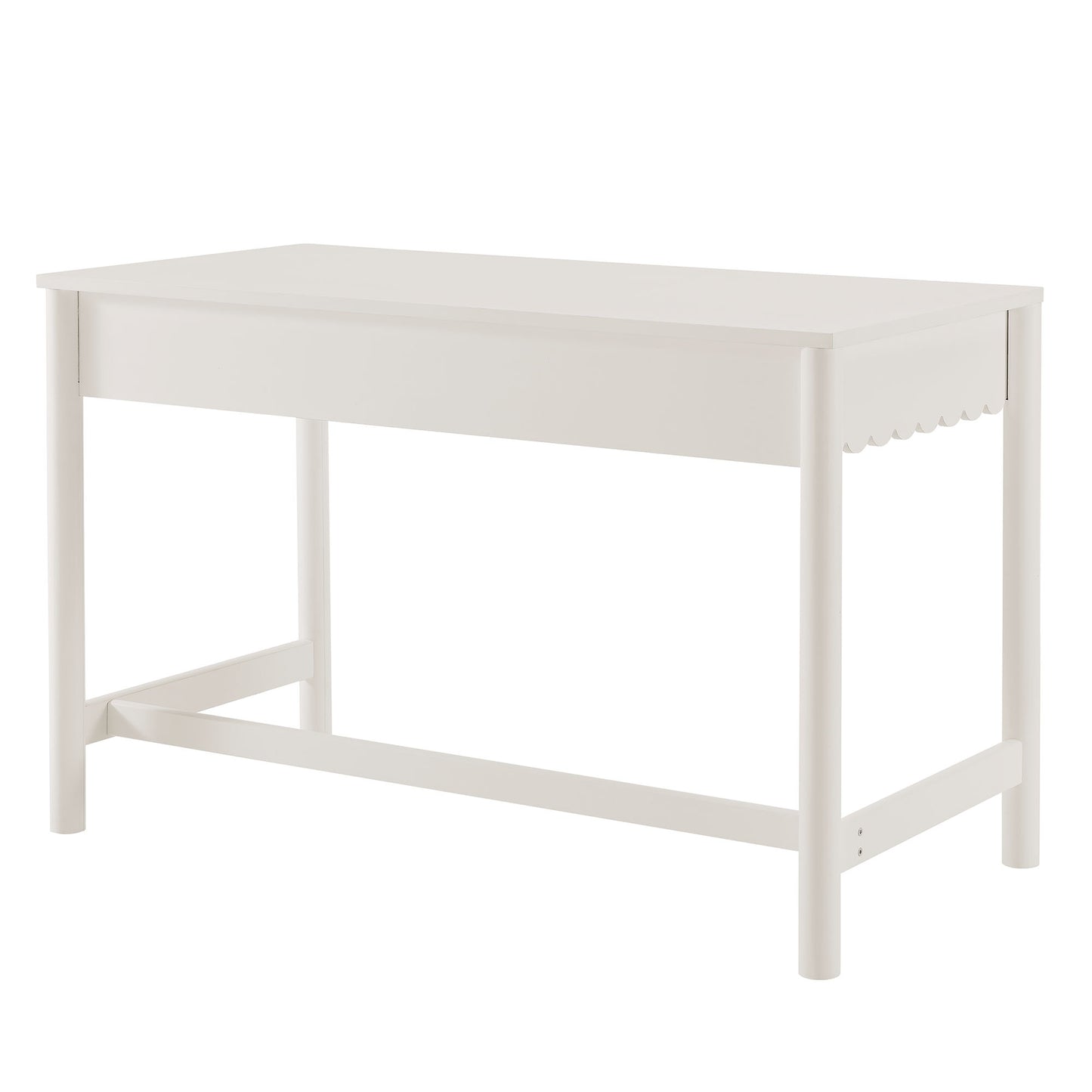 Emmeline 1-Drawer Scallop Writing Desk by Modway EEI-7155-WHI