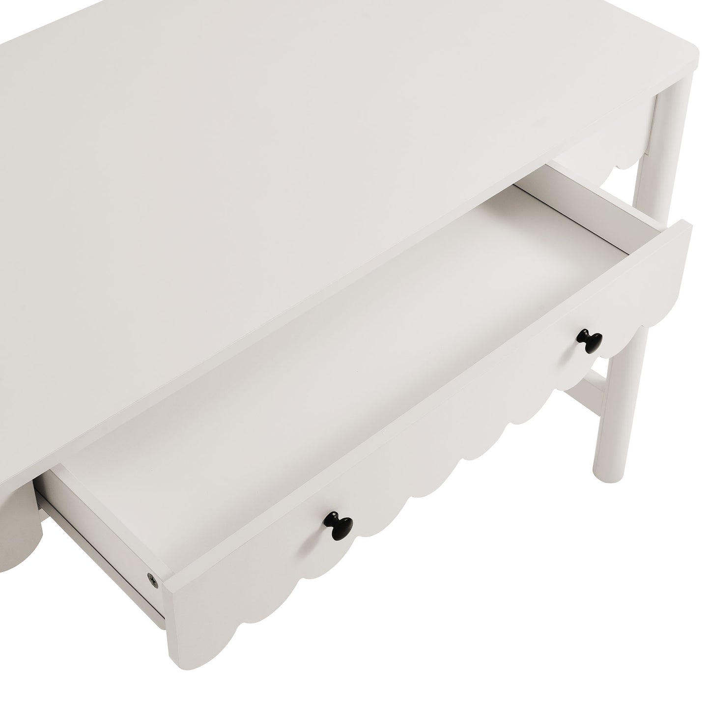 Emmeline 1-Drawer Scallop Writing Desk by Modway EEI-7155-WHI